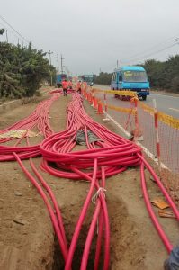 TENDIDO DE CABLES DE 400MM2 NA2XSY PARA PROTISA